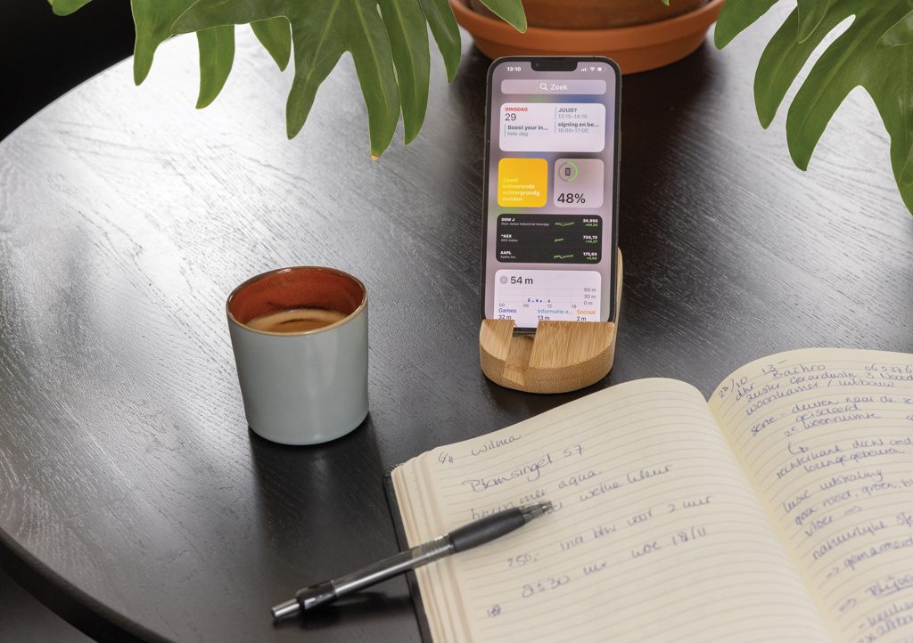 Soporte de bambú para tablet y teléfono - Tecnología - Regalo Promocional Personalizado - imagen 8