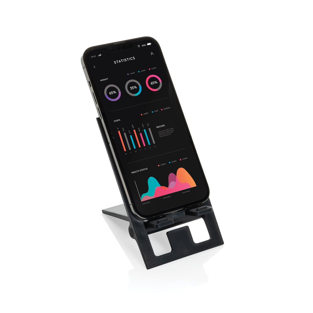 Soporte teléfono plegable plástico reciclado RCS SnapStand - Tecnología - Regalo Promocional Personalizado - imagen 3