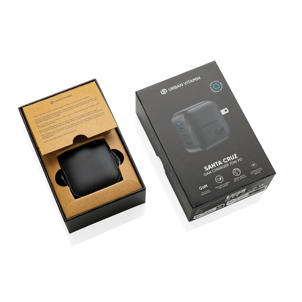 Cargador GAN rplastic RCS 70W Urban Vitamin Santa Cruz - Tecnología - Regalo Promocional Personalizado - imagen 3