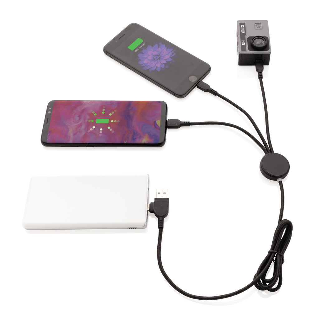 Cable 6 en 1 con logo iluminado - Tecnología - Regalo Promocional Personalizado - imagen 5