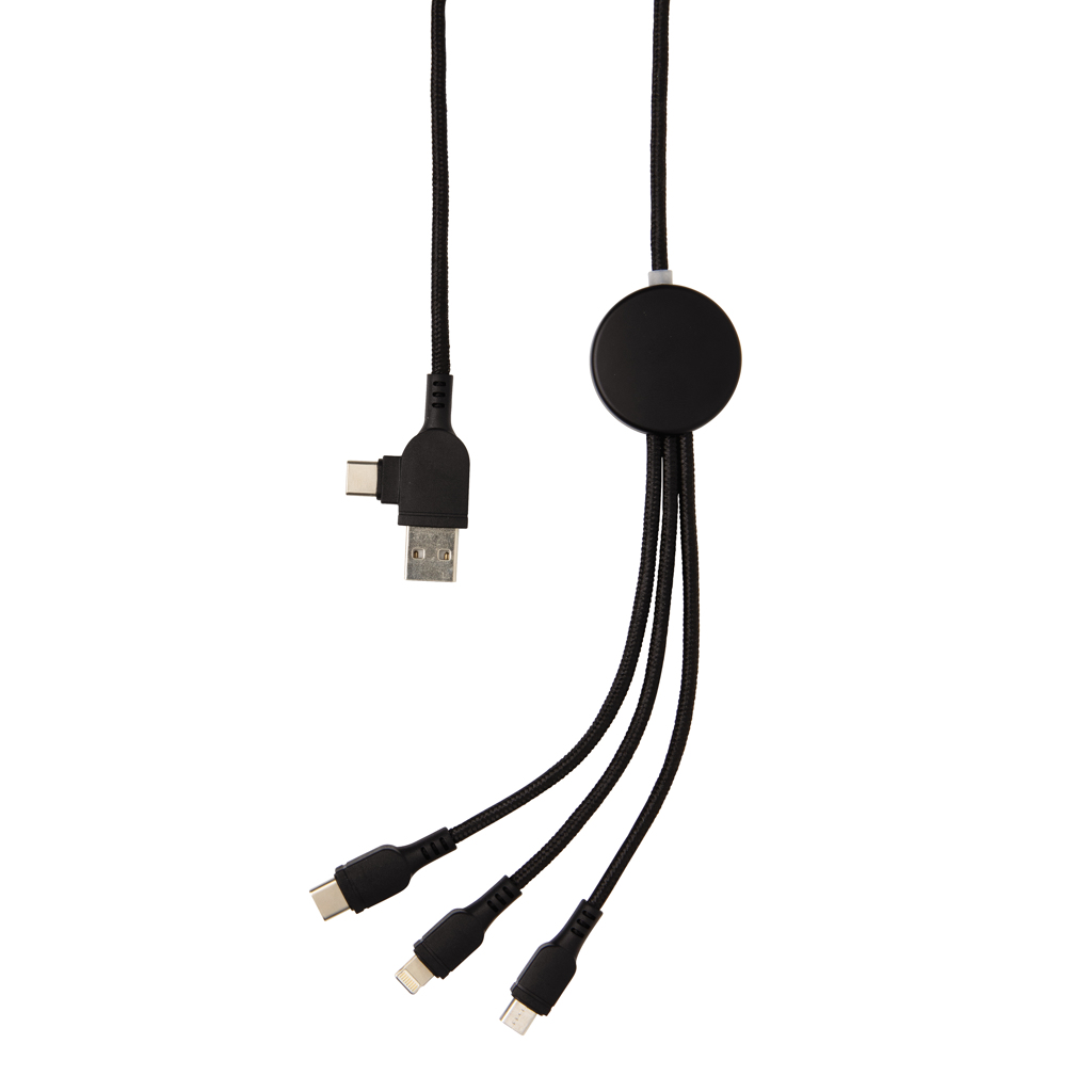 Cable 6 en 1 con logo iluminado - Tecnología - Regalo Promocional Personalizado - imagen 7