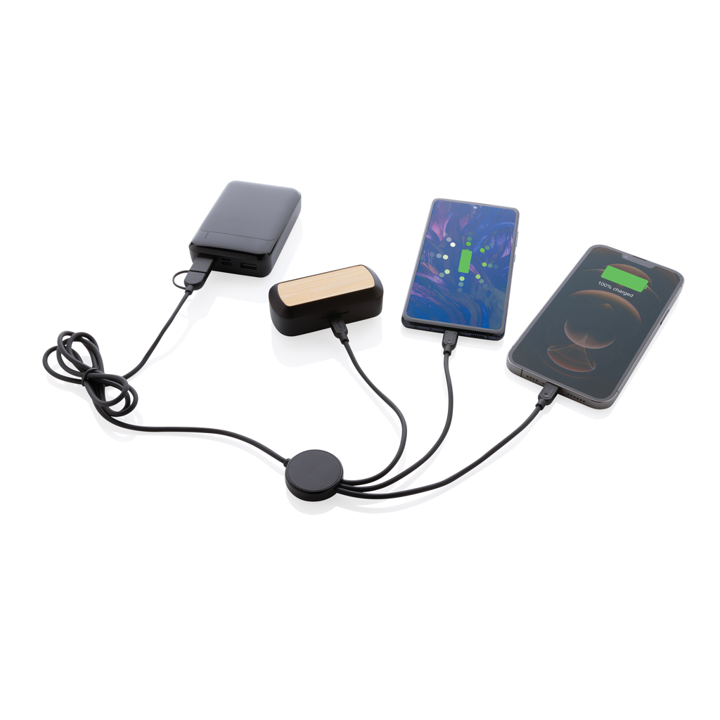 Cable 6 en 1 personalizado RCS TPE y plástico reciclado - Tecnología - Regalo Promocional Personalizado - imagen 4