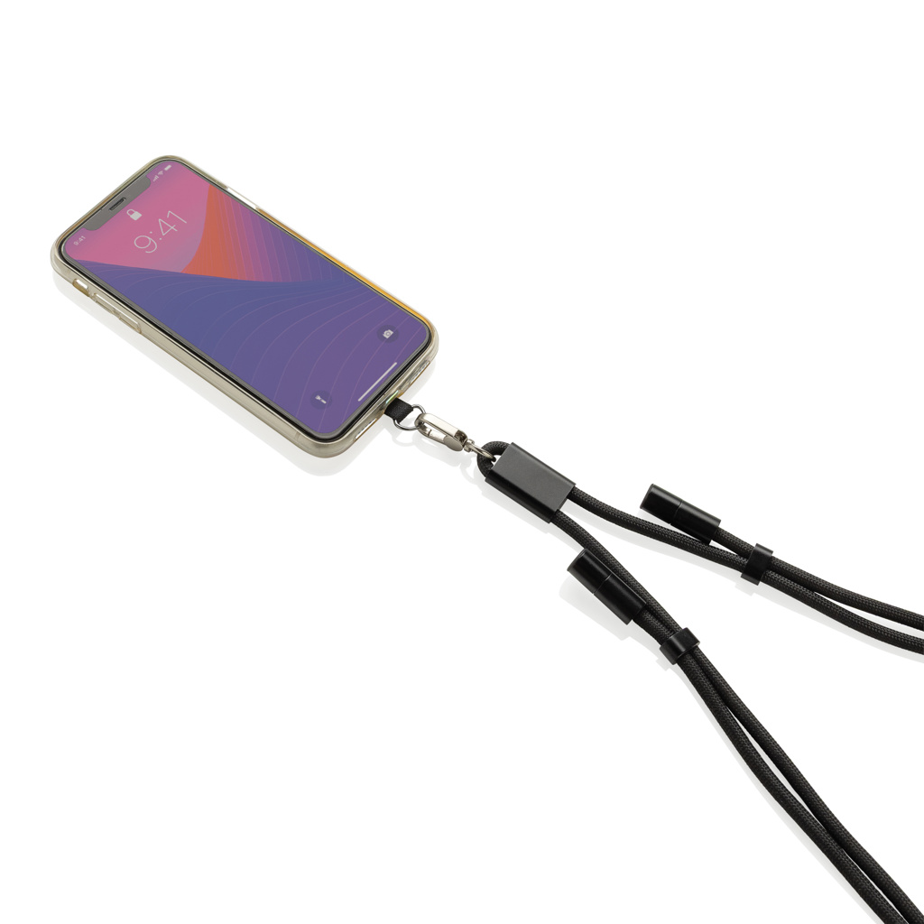 Correa de cuello para teléfono LoopAmp RCS RPET y cable 60W - Tecnología - Regalo Promocional Personalizado - imagen 10