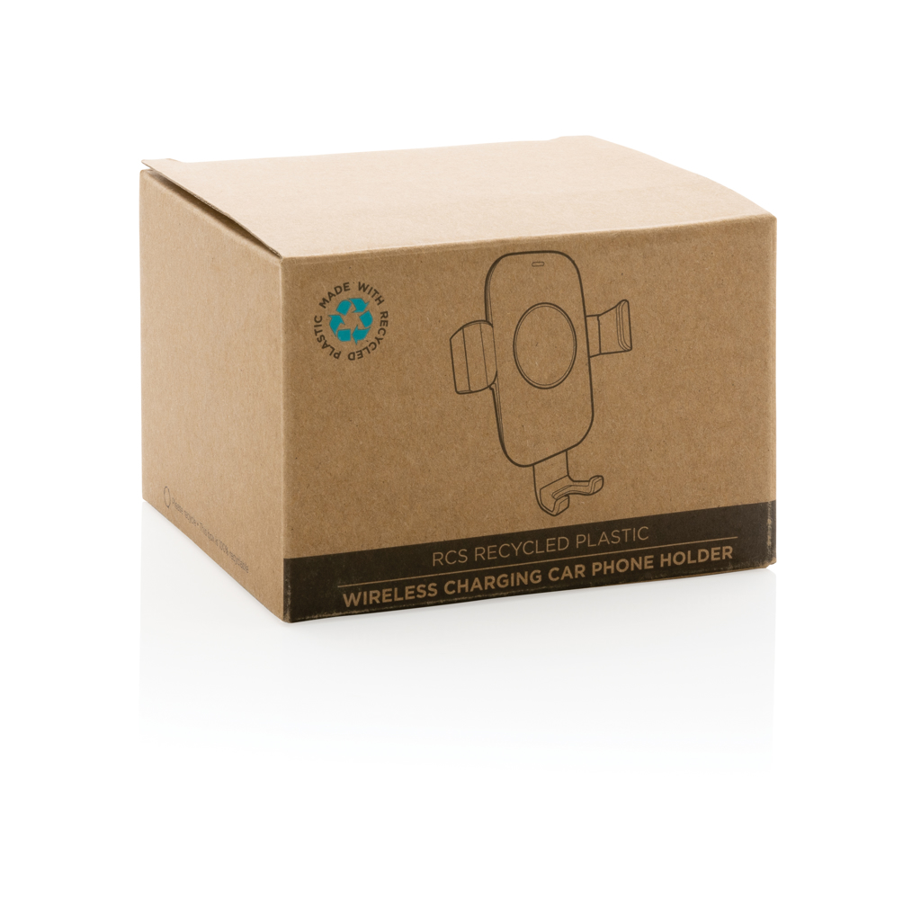 Soporte coche carga inalámbrica 10W reciclado RCS - Tecnología - Regalo Promocional Personalizado - imagen 8