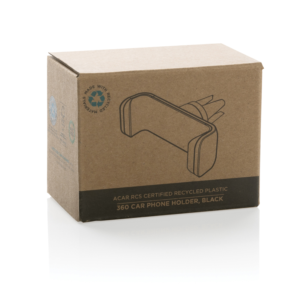 Soporte teléfono coche 360 Acar de plástico reciclado RCS - Tecnología - Regalo Promocional Personalizado - imagen 9