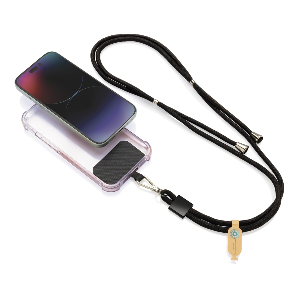 Correa ajustable teléfono CarryLoop RCS PET reciclado - Tecnología - Regalo Promocional Personalizado - vista alternativa