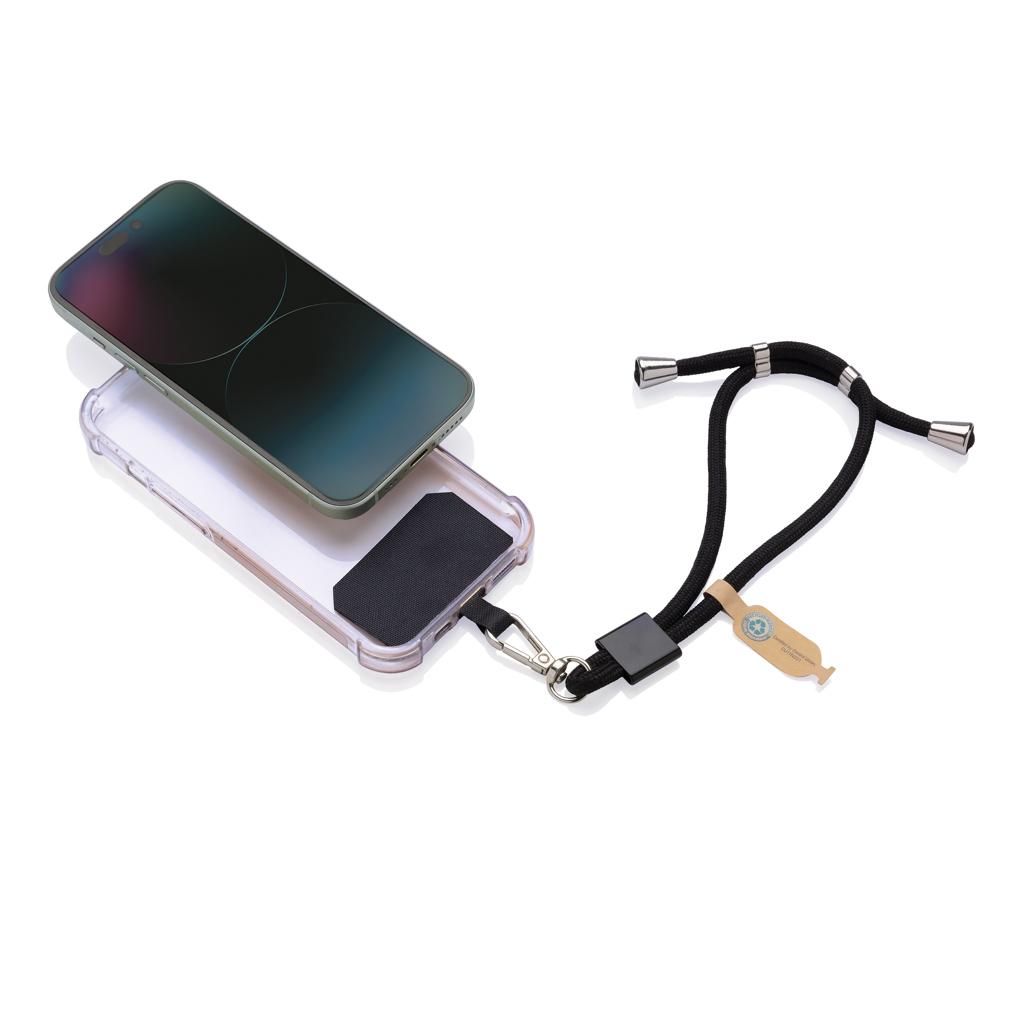Correa ajustable teléfono CarryLoop RCS PET reciclado - Tecnología - Regalo Promocional Personalizado - vista alternativa
