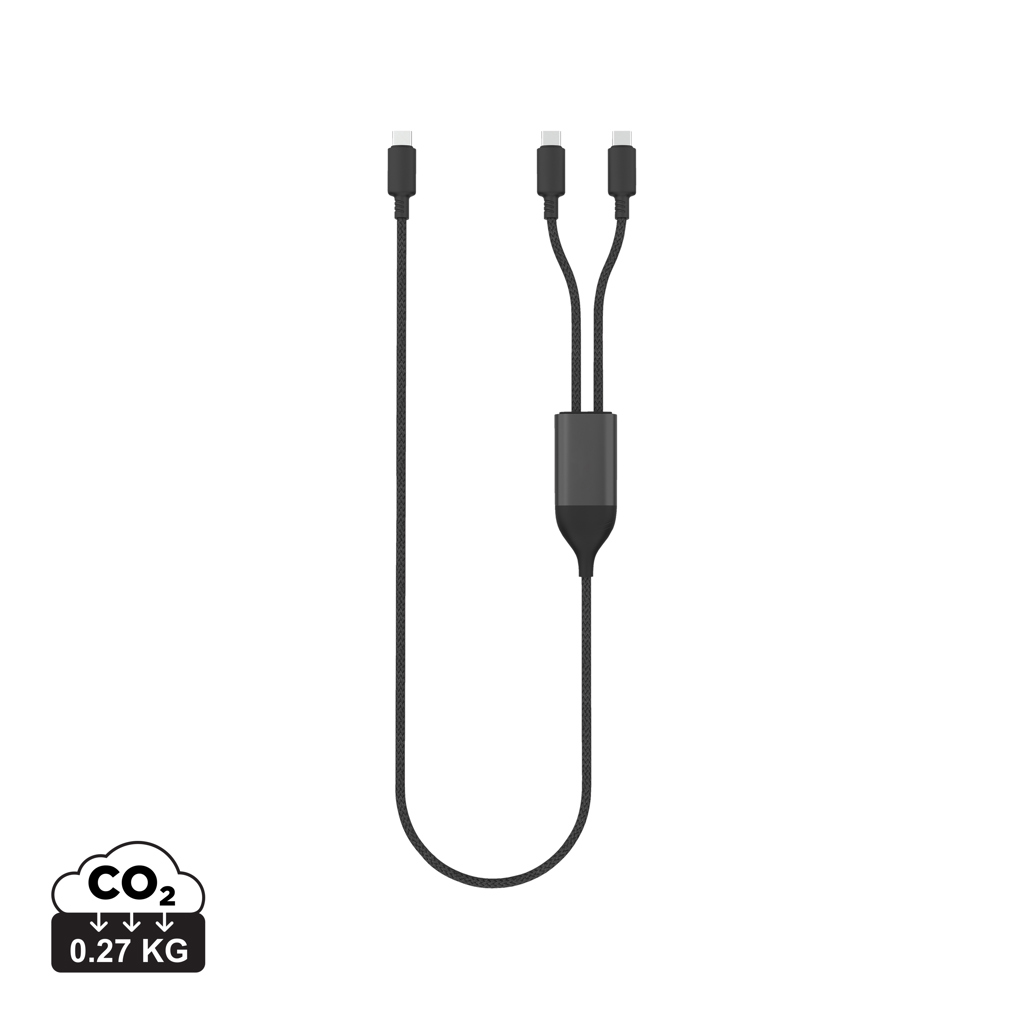 Cable de salida dual USB-C Terra 100W RCS - Tecnología - Regalo Promocional Personalizado