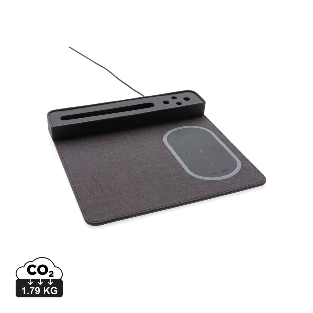 Alfombrilla de ratón personalizada con carga inalámbrica de 5W - Tecnología - Regalo Promocional Personalizado
