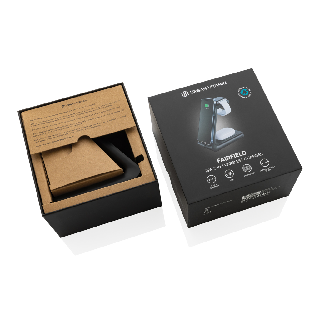 Cargador Urban Vitamin Fairfield 3 en 1 rplastic RCS - Tecnología - Regalo Promocional Personalizado - imagen 4