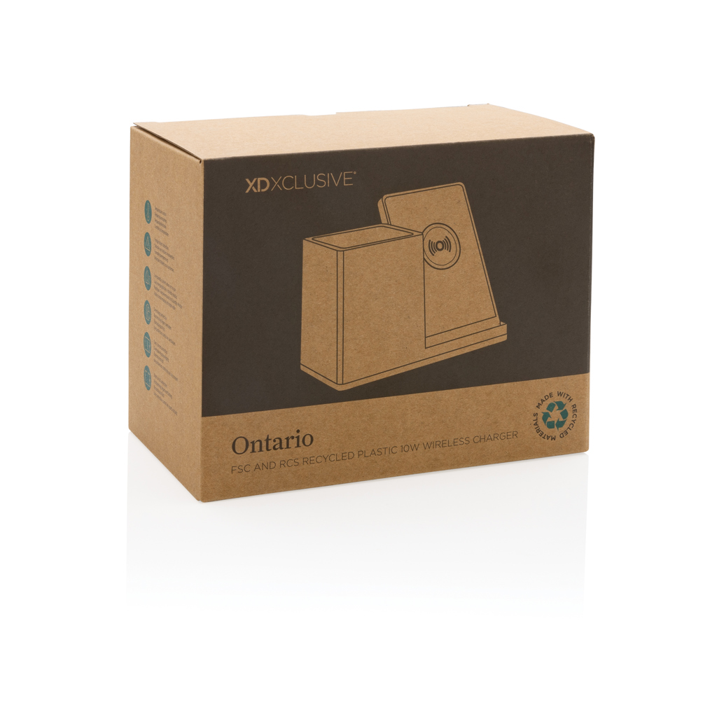 Cargador Ontario 10W plástico reciclado RCS - Tecnología - Regalo Promocional Personalizado - imagen 4