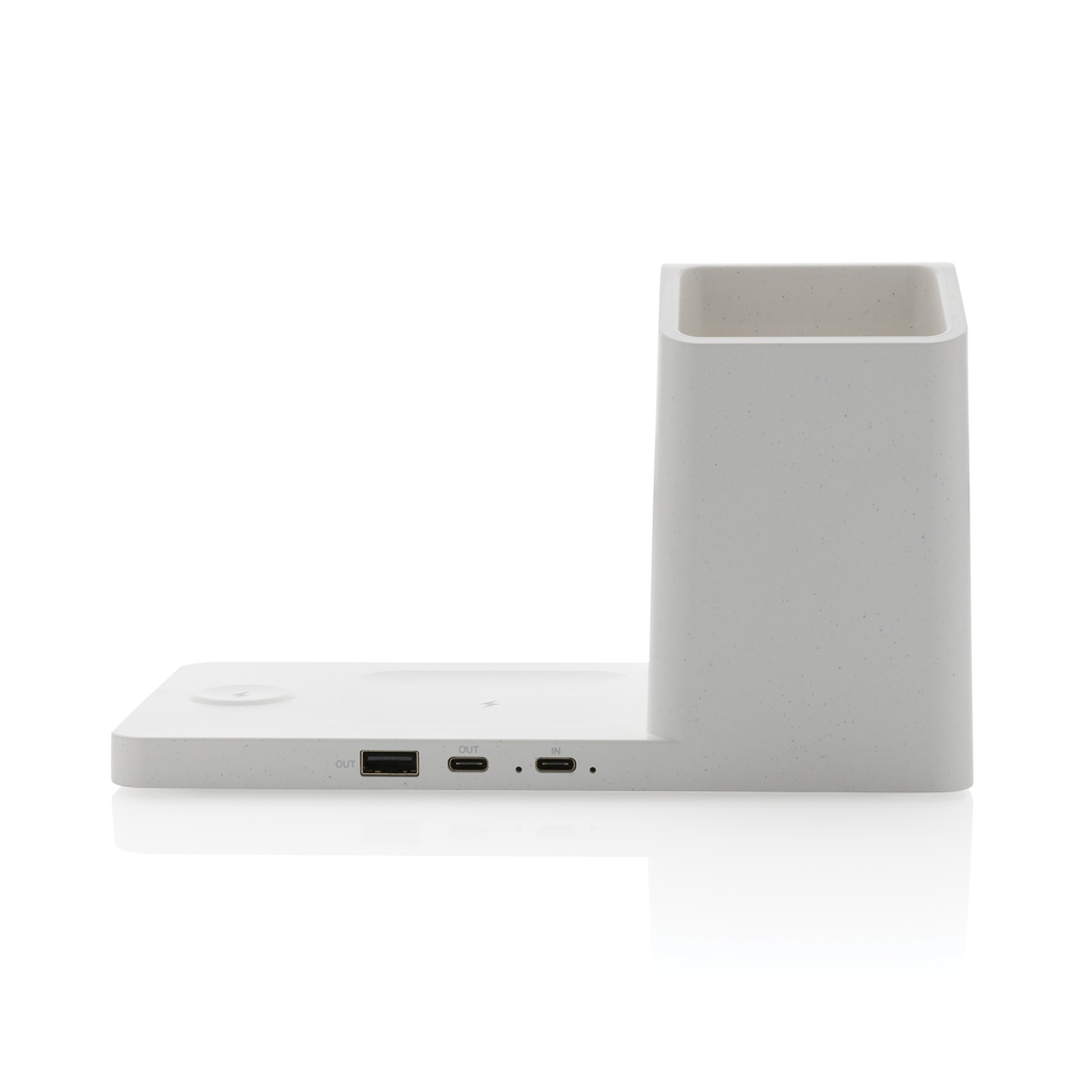 Cargador Ontario RCS plástico reciclado/bambú 15W 3 en 1 - Tecnología - Regalo Promocional Personalizado - imagen 6