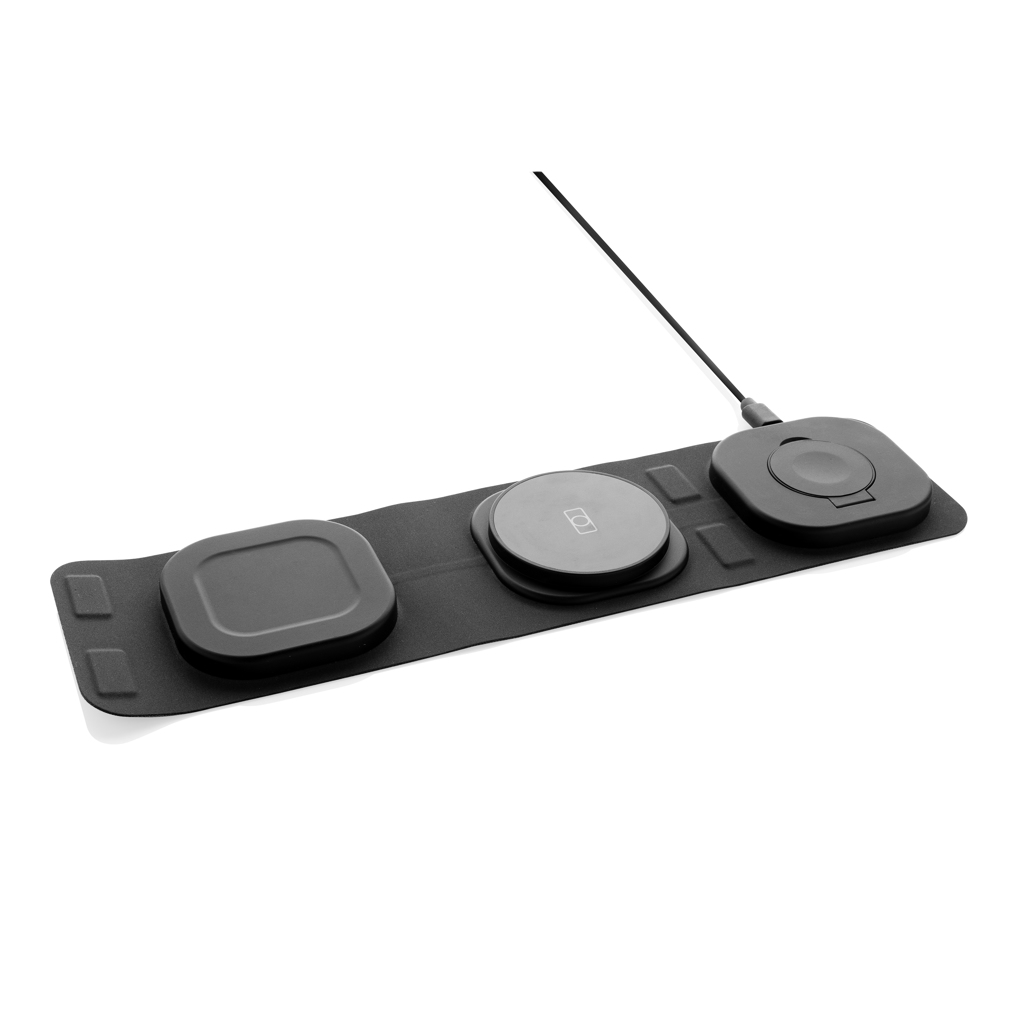 Cargador viaje inalámbrico Swiss Peak RCS rplastic 3 en 1 - Tecnología - Regalo Promocional Personalizado - vista alternativa