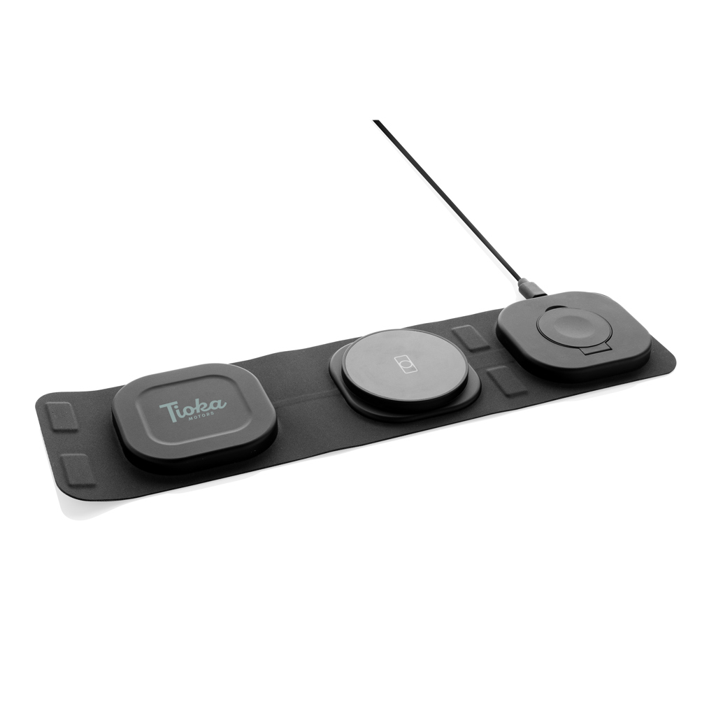 Cargador viaje inalámbrico Swiss Peak RCS rplastic 3 en 1 - Tecnología - Regalo Promocional Personalizado - imagen 12
