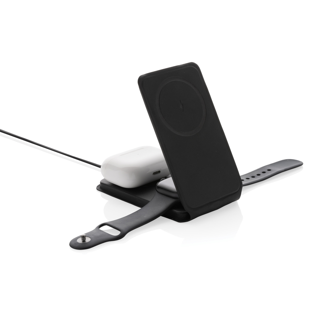 Cargador inalámbrico magnético Swiss Peak RCS rPU 15W 3 en 1 - Tecnología - Regalo Promocional Personalizado - imagen 9