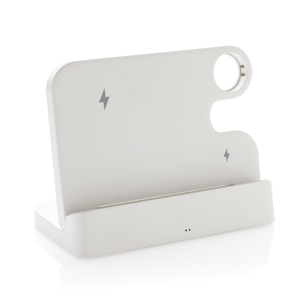 Cargador 3 en 1 RCS plástico reciclado 15W - Tecnología - Regalo Promocional Personalizado - vista alternativa