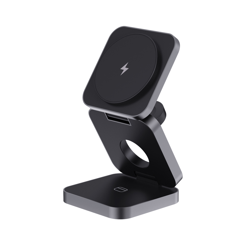 Cargador plegable Terra RCS aluminio reciclado 3 en 1 - Tecnología - Regalo Promocional Personalizado - imagen 3