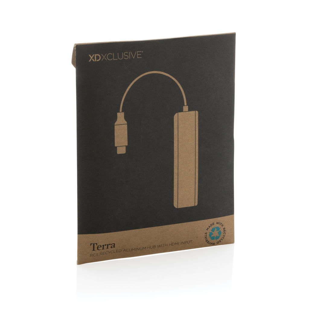 Hub Terra RCS de aluminio reciclado con entrada HDMI - Tecnología - Regalo Promocional Personalizado - imagen 8