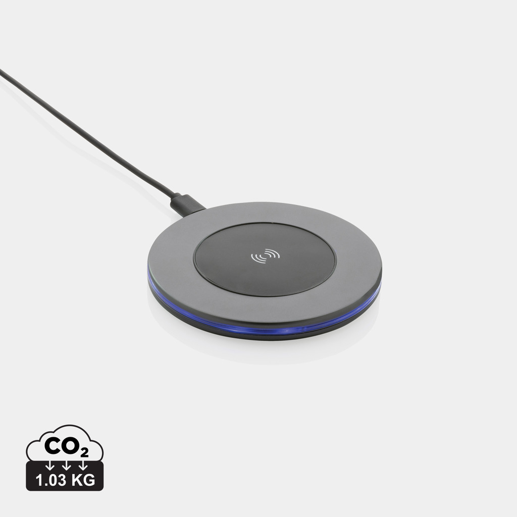 Cargador inalámbrico Terra RCS de aluminio reciclado de 10W - Tecnología - Regalo Promocional Personalizado