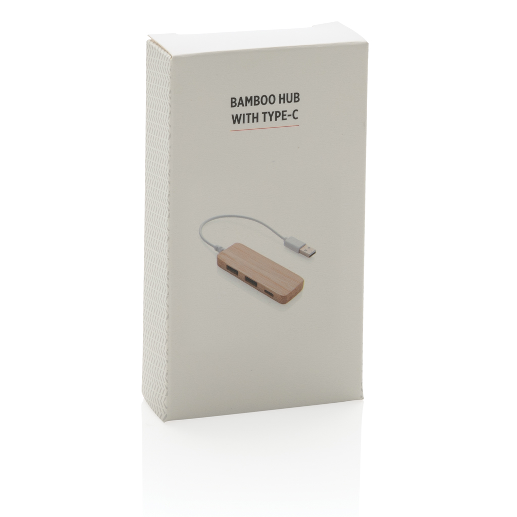 Hub de bambú con tipo C - Tecnología - Regalo Promocional Personalizado - imagen 7