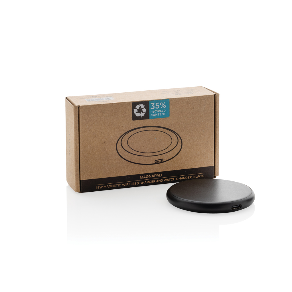 Cargador magnético Magnapad 15W rplastic RCS 3 en 1 - Tecnología - Regalo Promocional Personalizado - imagen 4