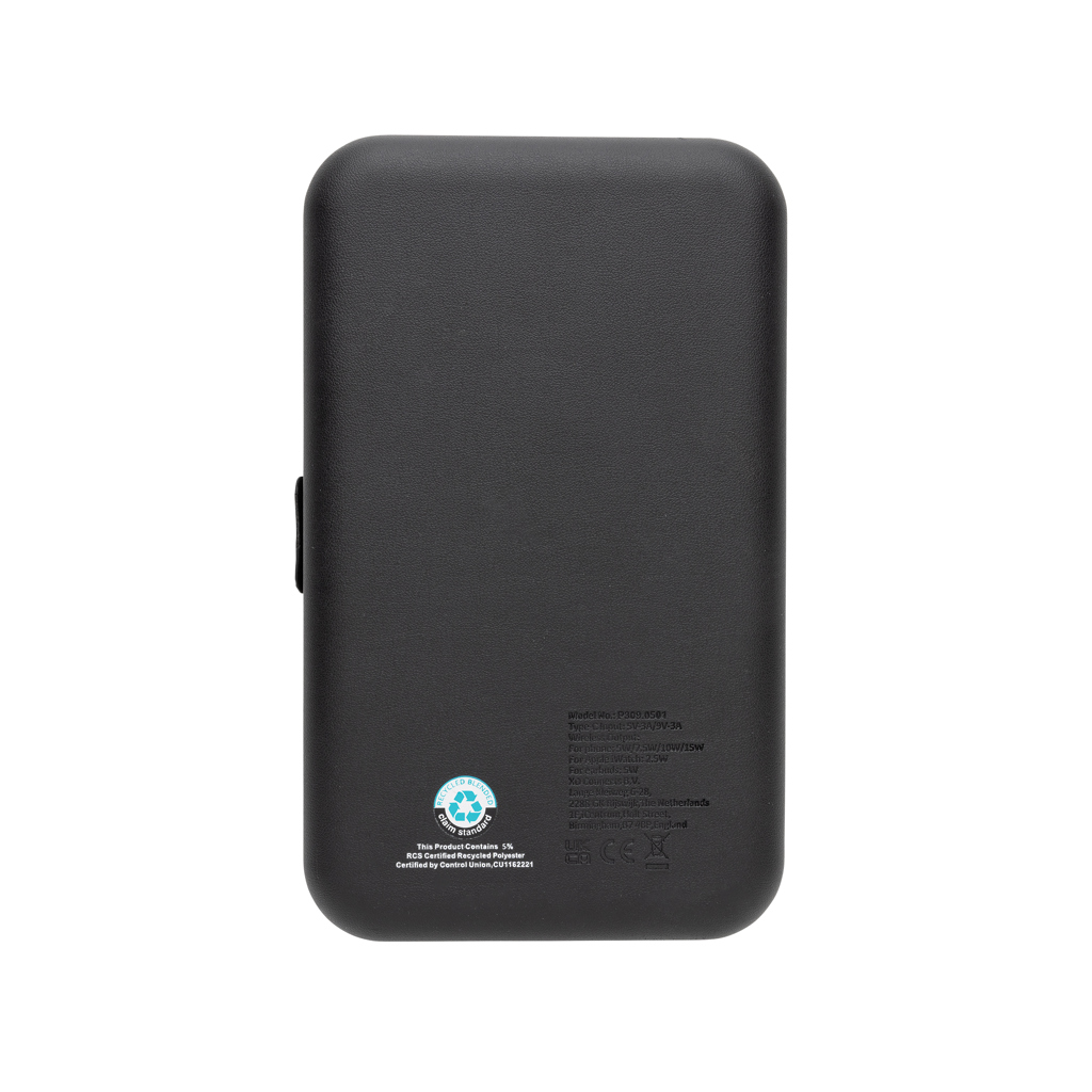 Estuche viaje reciclado RCS Swiss Peak con cargador 3 en 1 - Tecnología - Regalo Promocional Personalizado - imagen 9