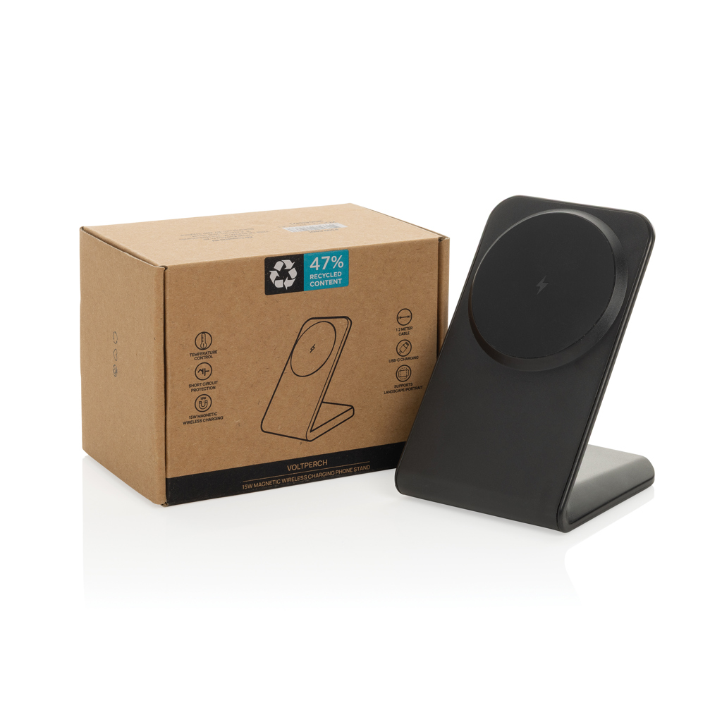Cargador inalámbrico VoltPerch RCS plástico reciclado 15W - Tecnología - Regalo Promocional Personalizado - imagen 5