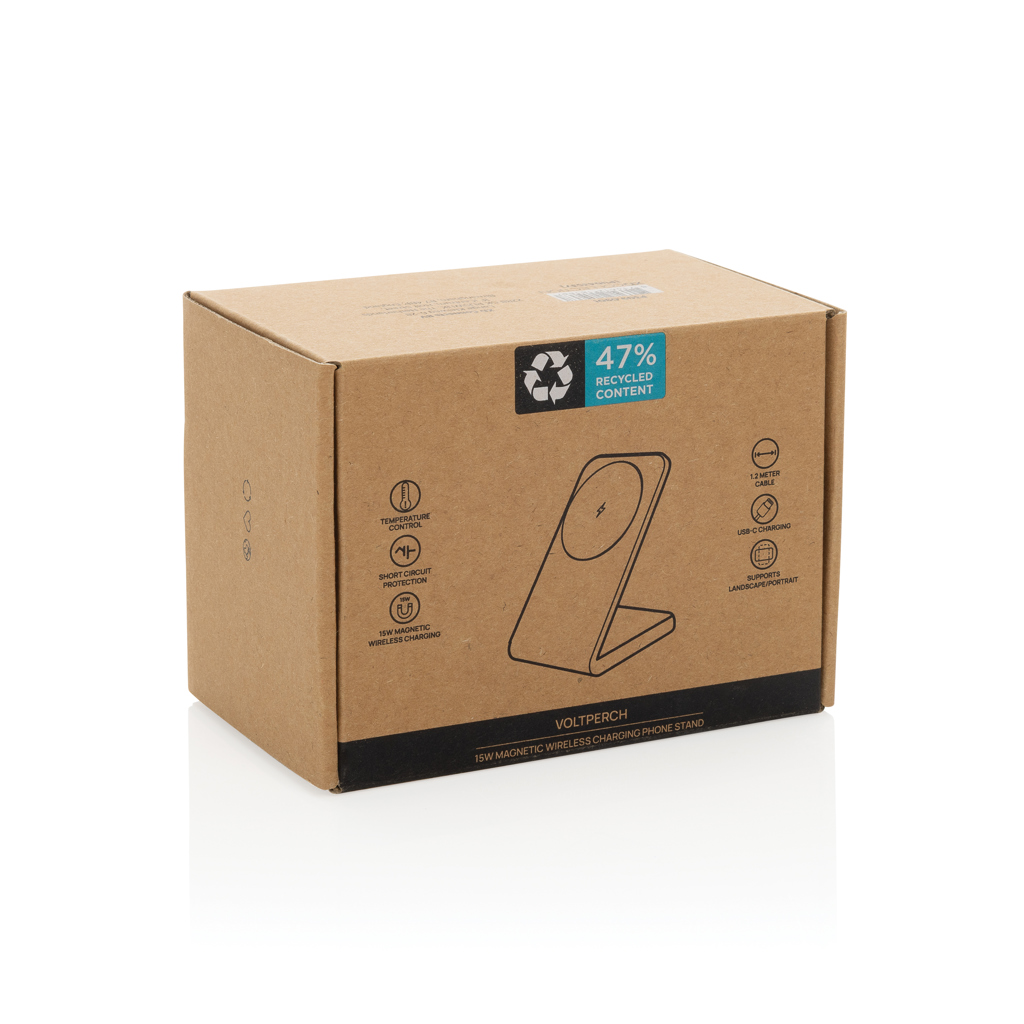 Cargador inalámbrico VoltPerch RCS plástico reciclado 15W - Tecnología - Regalo Promocional Personalizado - imagen 9