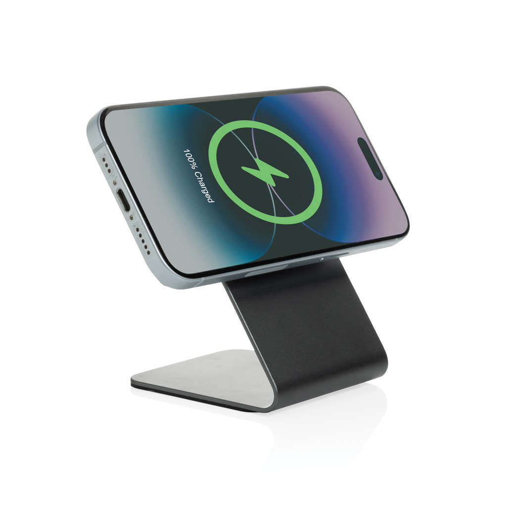 Soporte magnético Terra con carga inalámbrica aluminio 15W - Tecnología - Regalo Promocional Personalizado - imagen 3