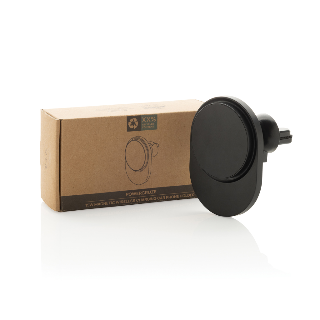 Soporte magnético coche PowerCruze plástico RCS 15W - Tecnología - Regalo Promocional Personalizado - imagen 3