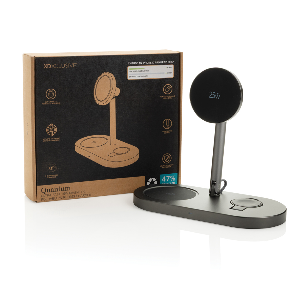 Cargador inalámbrico magnético Quantum RCS 25W - Tecnología - Regalo Promocional Personalizado - imagen 3
