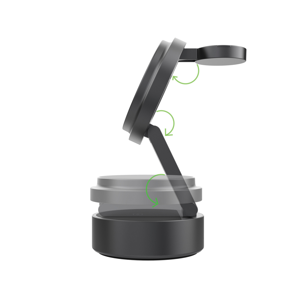 Cargador inalámbrico ultrarrápido 3 en 1 Quantum RCS 25W - Tecnología - Regalo Promocional Personalizado - imagen 6