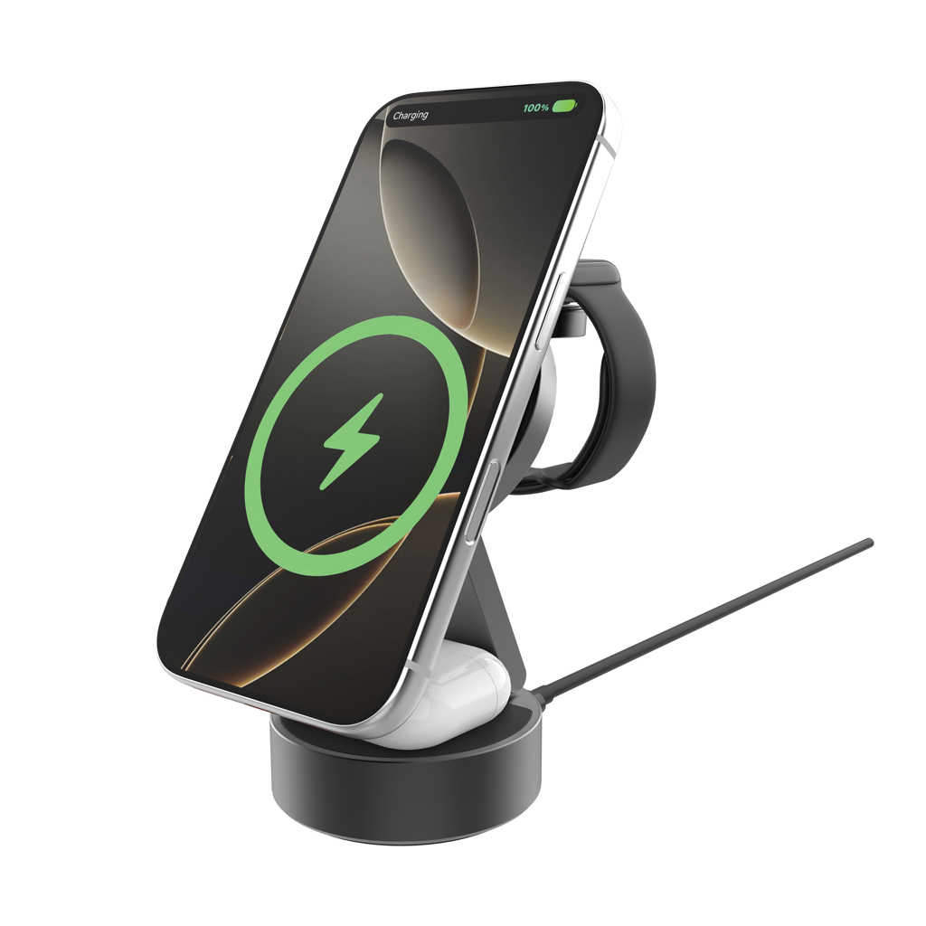 Cargador inalámbrico ultrarrápido 3 en 1 Quantum RCS 25W - Tecnología - Regalo Promocional Personalizado - imagen 7