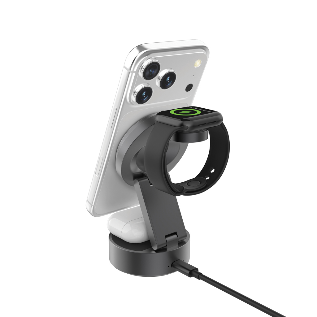 Cargador inalámbrico ultrarrápido 3 en 1 Quantum RCS 25W - Tecnología - Regalo Promocional Personalizado - imagen 9