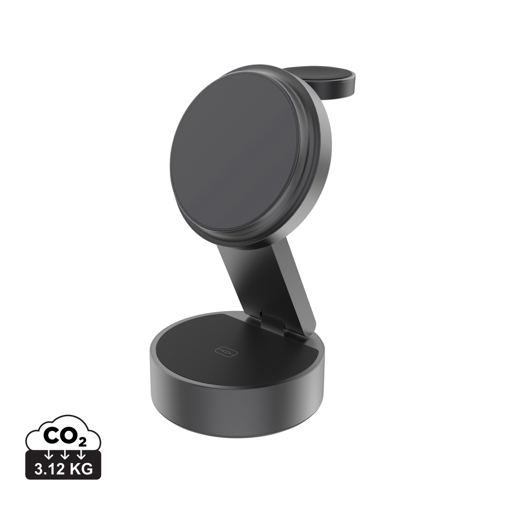 Cargador inalámbrico ultrarrápido 3 en 1 Quantum RCS 25W - Tecnología - Regalo Promocional Personalizado