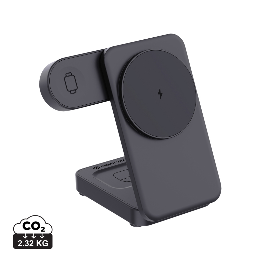 Cargador magnético 3 en 1 RCS Urban Vitamin Arcadia 15W - Tecnología - Regalo Promocional Personalizado