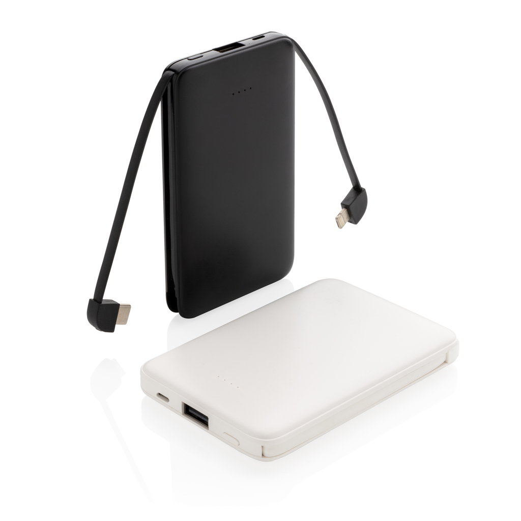 Powerbank personalizada de 5.000 mAh de bolsillo con cables integrados - Tecnología - Regalo Promocional Personalizado - imagen 11
