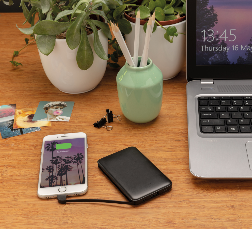 Powerbank personalizada de 5.000 mAh de bolsillo con cables integrados - Tecnología - Regalo Promocional Personalizado - imagen 12