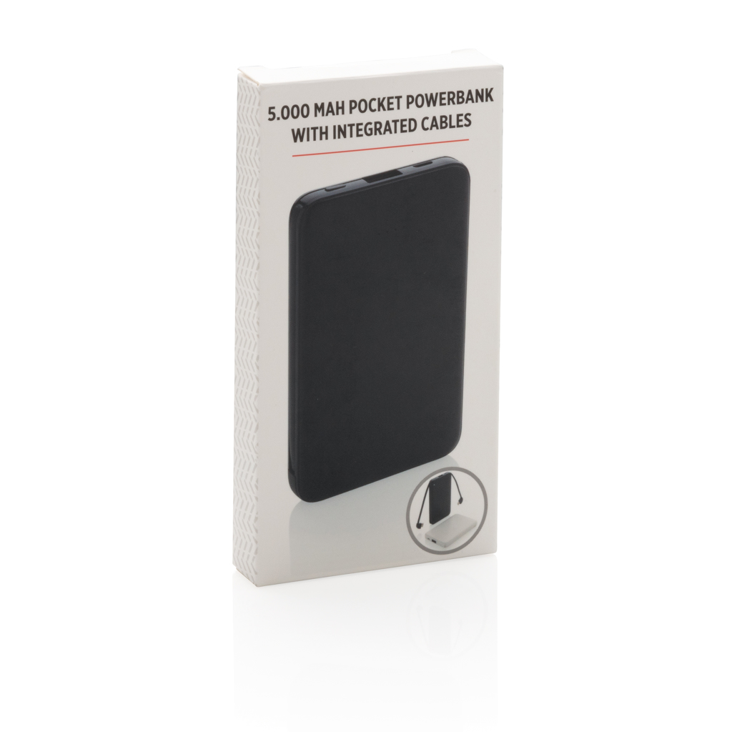 Powerbank personalizada de 5.000 mAh de bolsillo con cables integrados - Tecnología - Regalo Promocional Personalizado - imagen 10