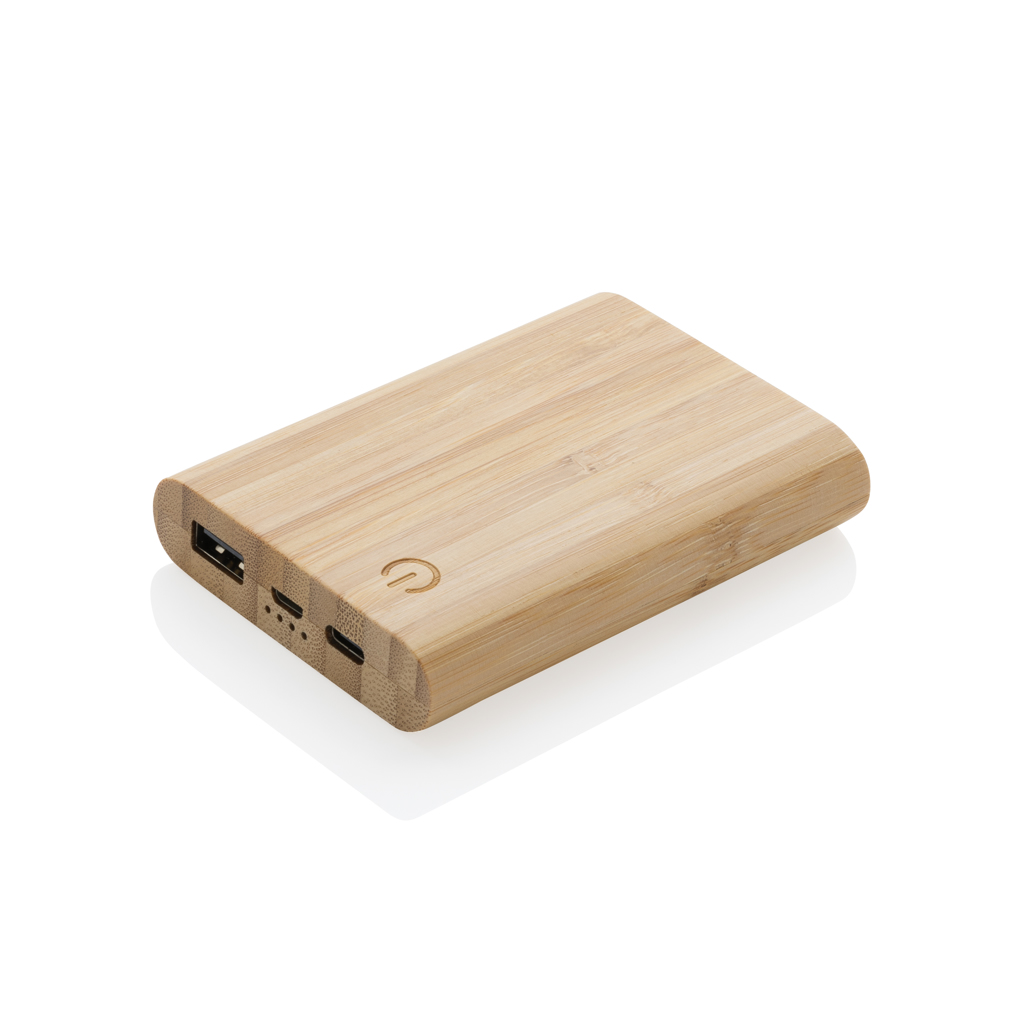 Powerbank personalizada de bambú de 5.000 mAh - Tecnología - Regalo Promocional Personalizado - vista alternativa