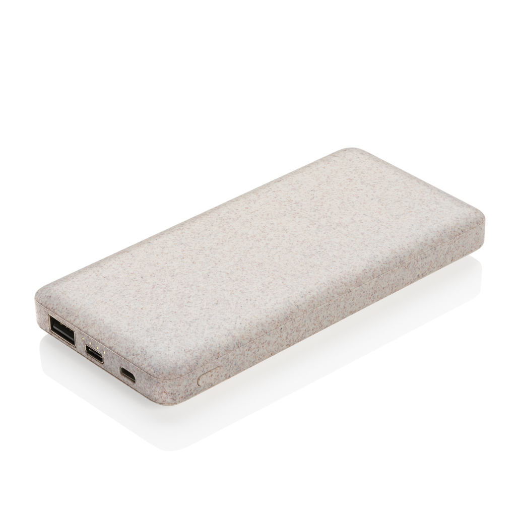 Powerbank personalizada de 10.000 mAh de paja de trigo - Tecnología - Regalo Promocional Personalizado - imagen 2