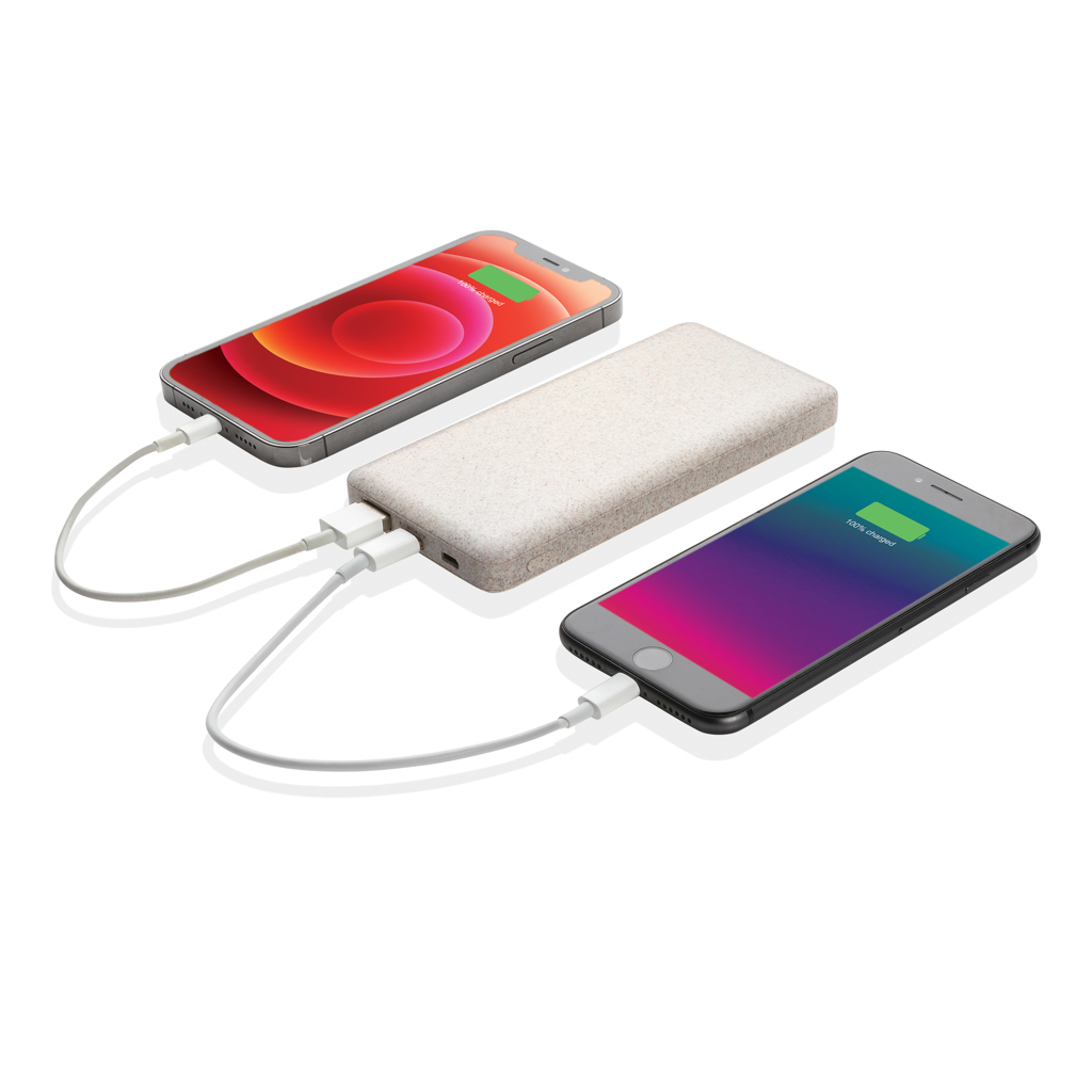 Powerbank personalizada de 10.000 mAh de paja de trigo - Tecnología - Regalo Promocional Personalizado - imagen 3
