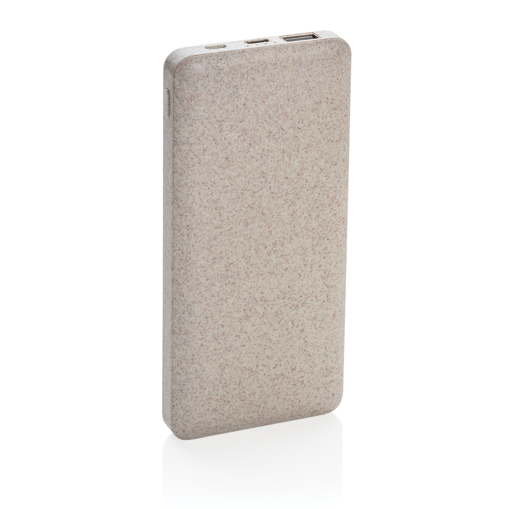 Powerbank personalizada de 10.000 mAh de paja de trigo - Tecnología - Regalo Promocional Personalizado - imagen 4