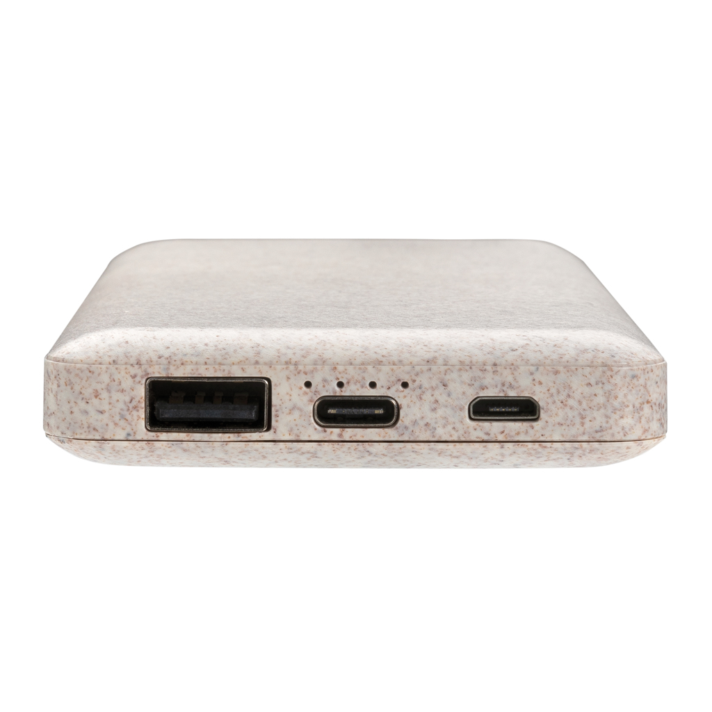 Powerbank personalizada de 10.000 mAh de paja de trigo - Tecnología - Regalo Promocional Personalizado - imagen 5