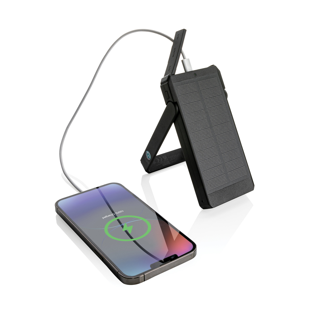 Batería solar personalizada de plástico reciclado Skywave RCS de 10.000 mah - Tecnología - Regalo Promocional Personalizado - imagen 3