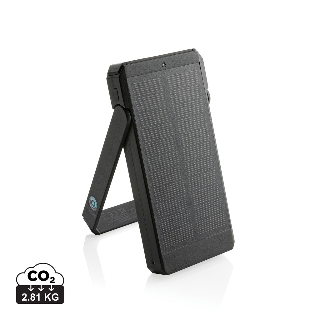 Batería solar personalizada de plástico reciclado Skywave RCS de 10.000 mah - Tecnología - Regalo Promocional Personalizado