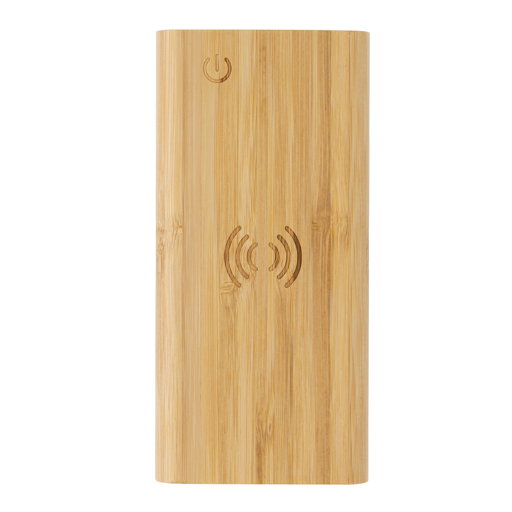 Powerbank inalámbrica personalizada de bambú FSC de 8.000 mAh de 5W - Tecnología - Regalo Promocional Personalizado - imagen 5