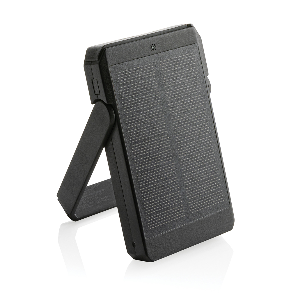 Batería solar personalizada Skywave RCS de plástico reciclado de 5000 mah inalámbrica de 10W - Tecnología - Regalo Promocional Personalizado - vista alternativa