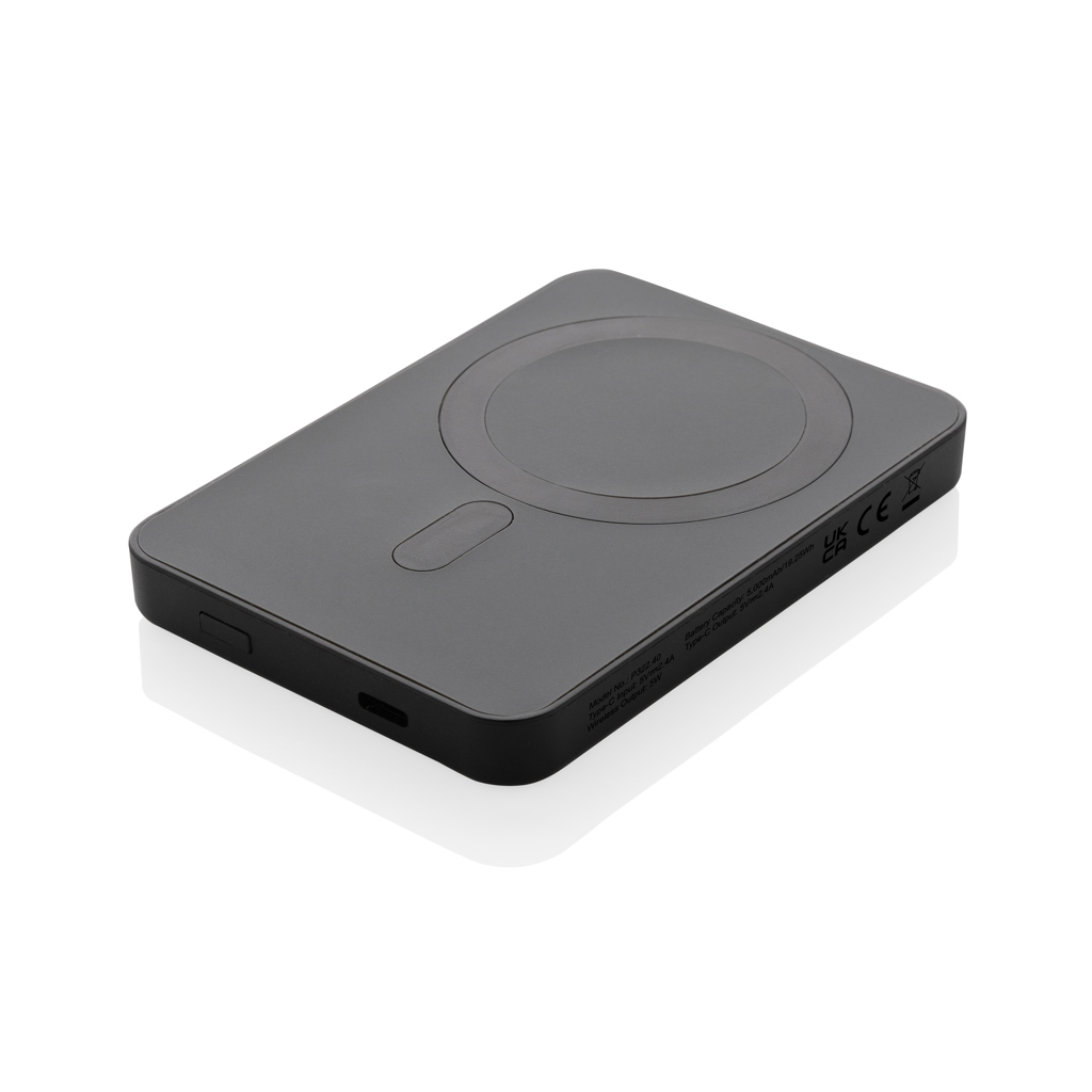 Powerbank personalizada Magnetix de plástico reciclado RCS de 5.000 mAh - Tecnología - Regalo Promocional Personalizado - imagen 2