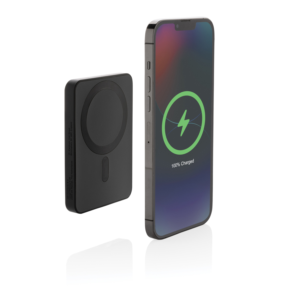 Powerbank personalizada Magnetix de plástico reciclado RCS de 5.000 mAh - Tecnología - Regalo Promocional Personalizado - imagen 3